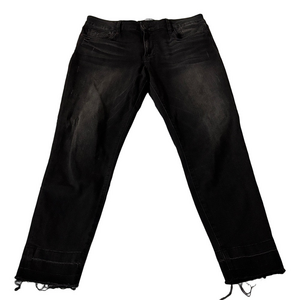 Kut From The Kloth Donna High Rise Ankle Skinny Jeans Black Sz 10 | Sleek Fit